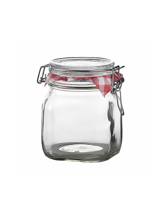 Bormioli Rocco Fido Vase General Use with Airtight Lid Glass 1000ml 1pcs