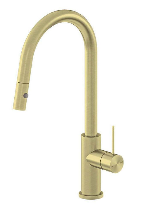 Sparke Musa Tall Kitchen Faucet Counter Brushed Gold