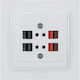 Eurolamp Complete Audio & Video Speakers Socket White 152-10162