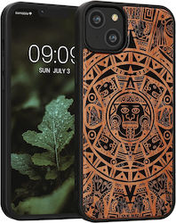 KWmobile Mayan Calendar Umschlag Rückseite Hölz...