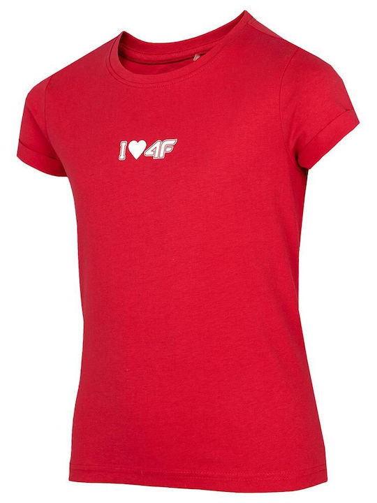 4F Kids' T-shirt Red