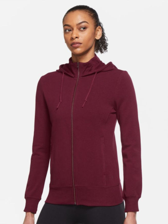 Nike Core Jachetă Hanorac pentru Femei Cu glugă Burgundy