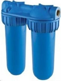 Atlas Filtri Medium Duplex Plus 3P AFO SX-TS Συσκευή Φίλτρου Νερού Διπλή Κεντρικής Παροχής Διατομής 3/4'' 142212