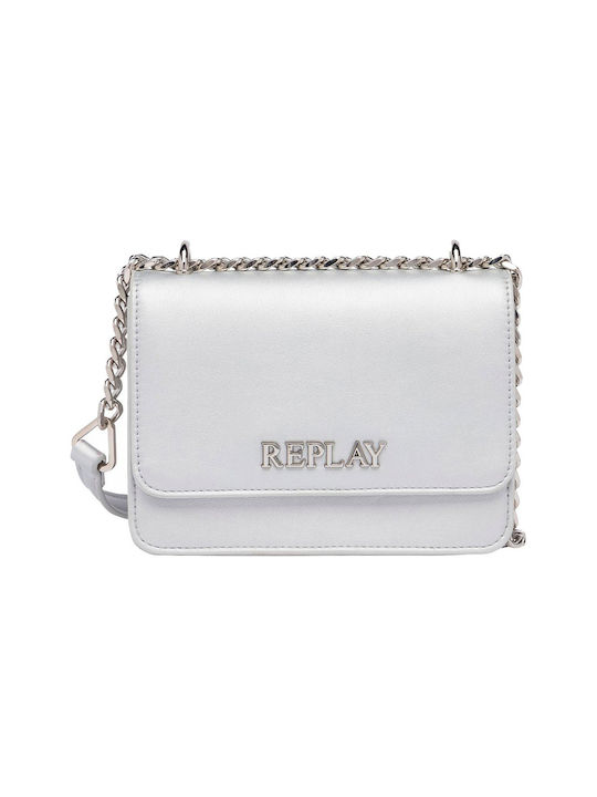 Replay Chain Women's Crossbody Bag Silver