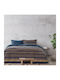 Kocoon Set Cearșafuri Single cu Elastic 100x200+30cm. Tena Albastru 3buc