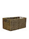 Atmosphera Dekorativer Korb Korbweide mit Griffen Braun 25x14x12.5cm