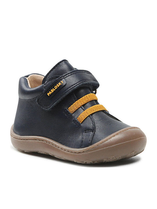 Step Easy Kids Sneakers with Scratch Navy Blue