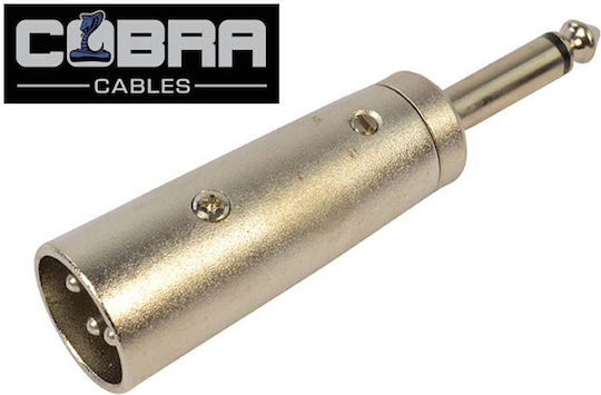 Cobra Μετατροπέας XLR male σε 6.3mm male Ασημί 1τμχ CKX-036