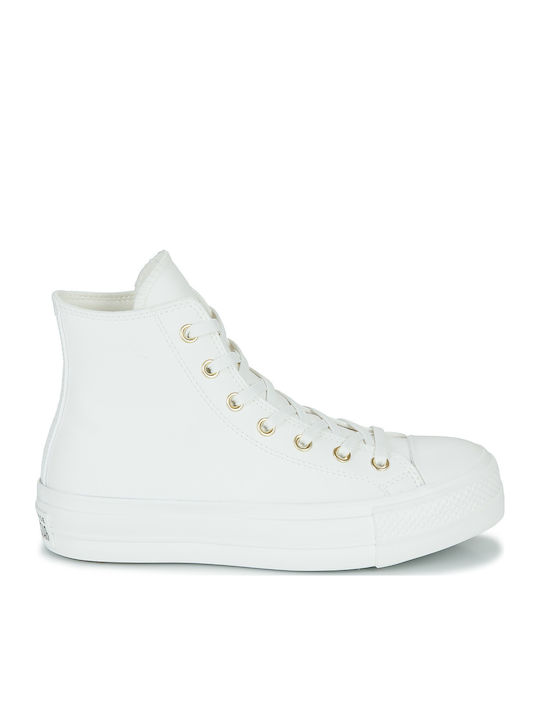 Chuck Taylor All Star Lift Flatforms Boots Mono White