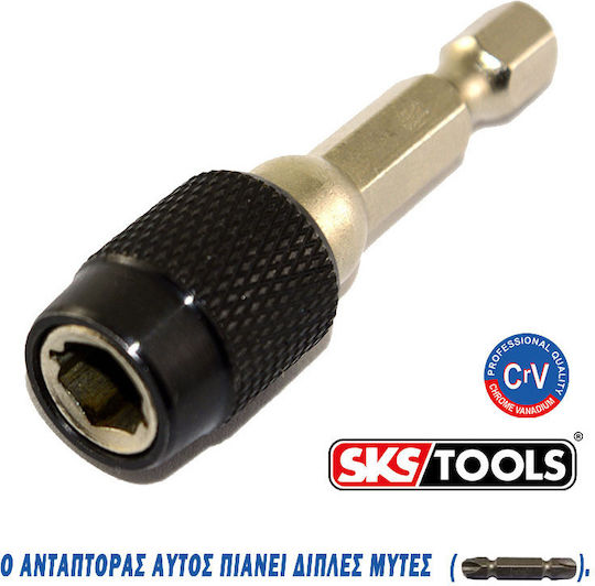 SKS Tools Adaptor cu Priză 1/4'' și Ieșire Suport pentru biți 50mm