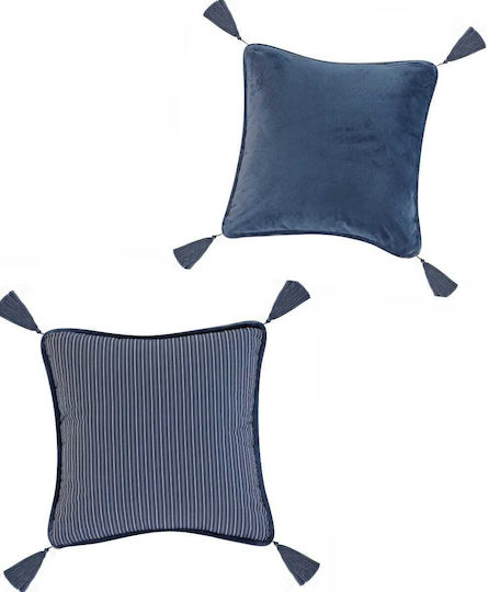 Kentia Throw Pillow Gerald Blue 50x50cm Kentia Throw Pillow Gerald Blue 50x50cm