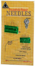 Needles on a card with needlepunch