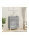 Wooden Bedroom Chest of Drawers with 3 Drawers 70x34x90cm