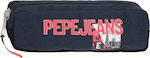 Pepe Jeans Fabric Pencil Case Dikran with 1 Compartment Navy Blue