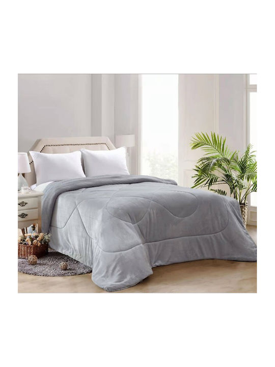 Flamingo Duvet Cover Queen 220x240cm Lola GREY OPEN 250 GSMGsm