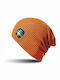 Ribbed Beanie Cap Orange