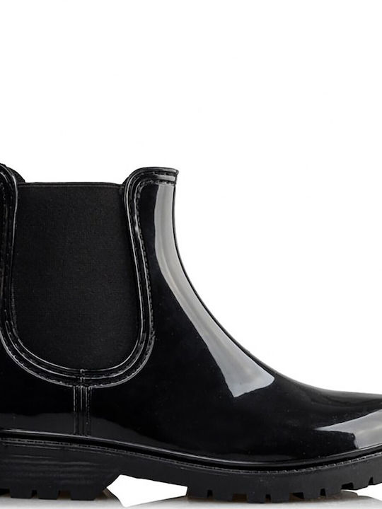 Envie Shoes Κοντές Γυναικείες Γαλότσες Μαύρες