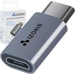 Izoxis Izoxis USB-C Мъжки към Micro USB Женски Izoxis Izoxis USB-C Мъжки към Micro USB Женски