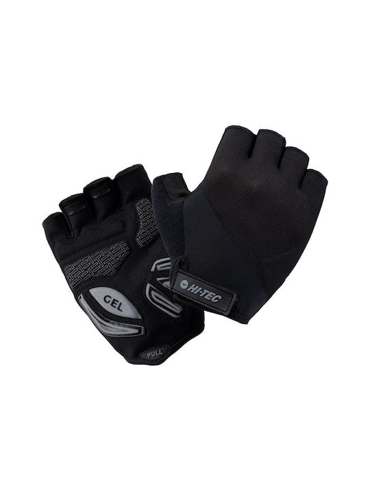Hi-Tec Halber Finger Männliche Fahrradhandschuhe mit Gel Schwarz Hi-Tec Halber Finger Männliche Fahrradhandschuhe mit Gel Schwarz