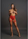 Le Désir Kiss Garterbelt with Leg Bands Red