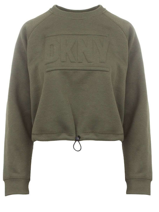 DKNY Women's Sweatshirt Khaki