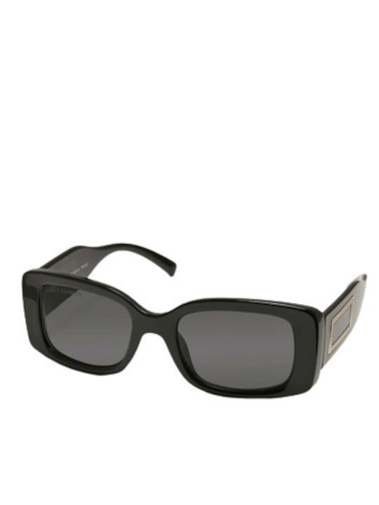 Urban Classics Hawai Femei Ochelari de soare cu Negru Din plastic Rame și Negru Lentilă TB4632-00007