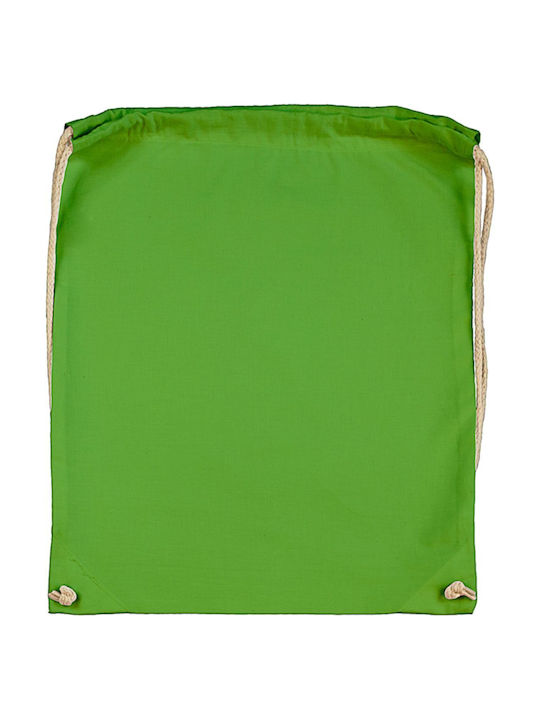 Drawstring Backpack Bags by JASSZ 3846-DS Light Green