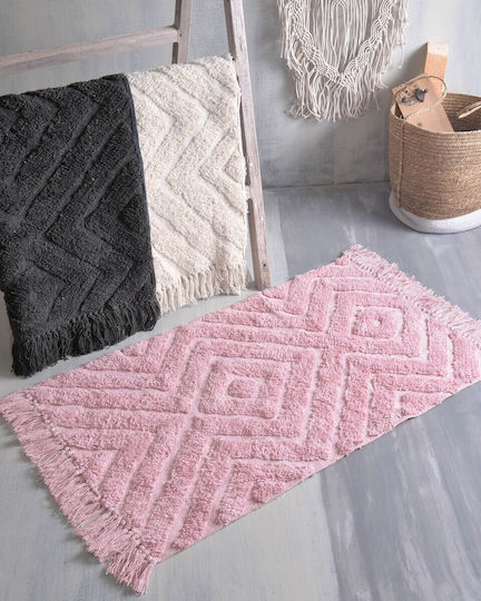 Rythmos Bath Mat Cotton Verona 120-134-2233 Ανθρακί 50x80εκ.