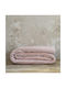 Nima Κουβέρτα Βελουτέ Coperta Ροζ 160x220εκ.