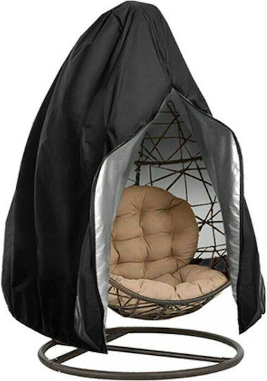 Waterproof Protective Cover for Garden Swing 200x200x230cm in Black Color