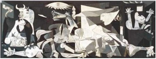 Homeplus Guernica Gemälde auf Leinwand 80x30cm