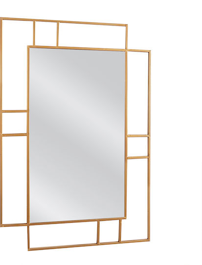 ArteLibre Arwen Wandspiegel mit Gold Metallisch Rahmen 90x68cm 1Stück