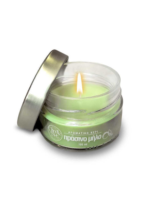 Candle n'Art Lumânare Aromată Borcan cu Aromă Măr verde Verde 106gr 1buc