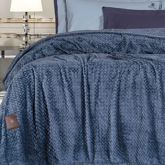 Greenwich Polo Club 2498 Fleece Blanket Double 220x240cm Blue