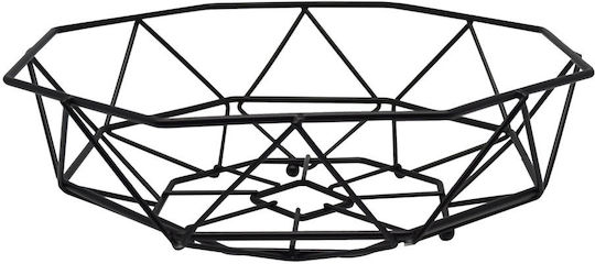 Ankor Obstschale Metallisch Schwarz 26x26x8.5cm