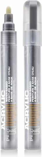 Montana Cans Acrylic Marker 2mm Silver Matt