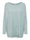 Only Damen Stricken Longshirt Langarm Hellblau