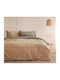 Kocoon Duvet Cover Set Cotton Single with Pillowcase 165x245 Zola Beige