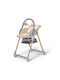 Kinderkraft Lastree Foldable Baby Highchair 2 in 1 with Adjustable Height Grey / Beige