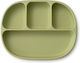 Interbaby Baby Food Plate made of Silicone Green