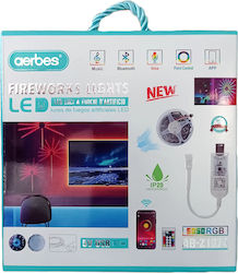 Aerbes LED Strip Power Supply USB (5V) RGB Length 5m with Remote Control SMD5050