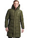 Longline Winter Jacket Puffer Dark Moss