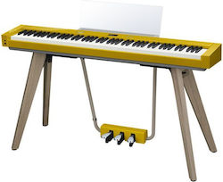 Casio Ηλεκτρικό Όρθιο Πιάνο PX-S7000 με 88 Βαρυκεντρισμένα Πλήκτρα Ενσωματωμένα Ηχεία και Σύνδεση με Ακουστικά και Υπολογιστή Harmonius Mustard