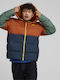 Power Winter Jacket Puffer Brown/Blue/Green