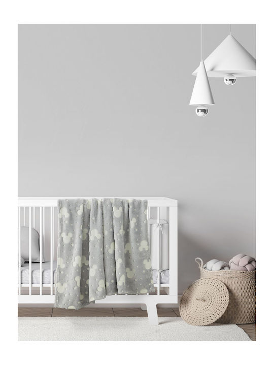 Kocoon Blanket Cot Chip Fleece Gray 110x140cm