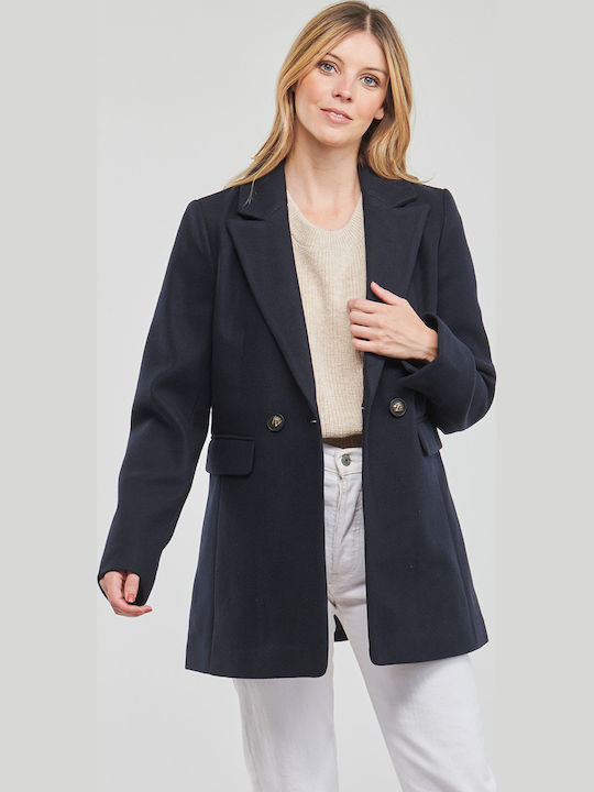 Damen Night Sky Kurzmantel mit Knöpfen