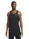 Nike Fast Ανδρική Μπλούζα Dri-Fit Αμάνικη Μαύρη