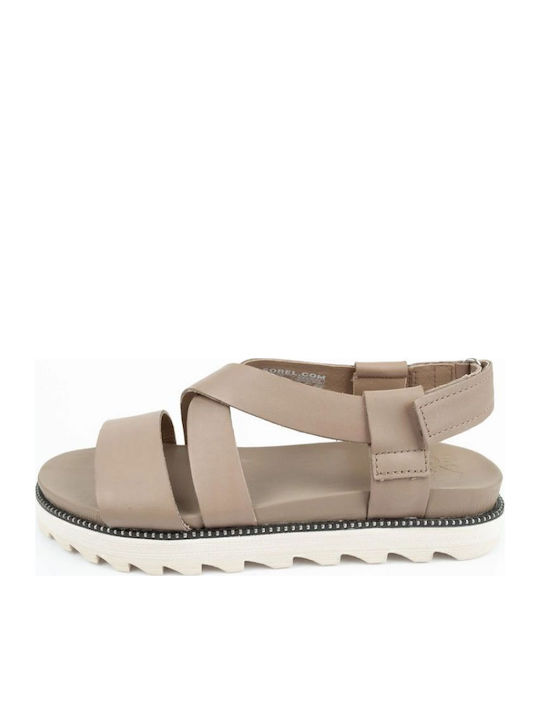 Sorel Roaming Criss Дамски Дерматинови Сандали Бежови
