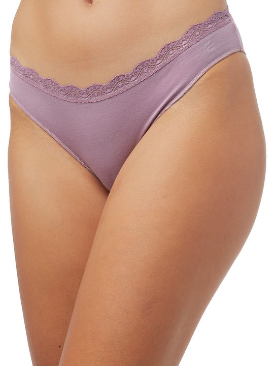 Minerva Invisible Femei Slip 2Pack cu Dantelă V...