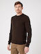 Wrangler Herren Langarm-Pullover Braun